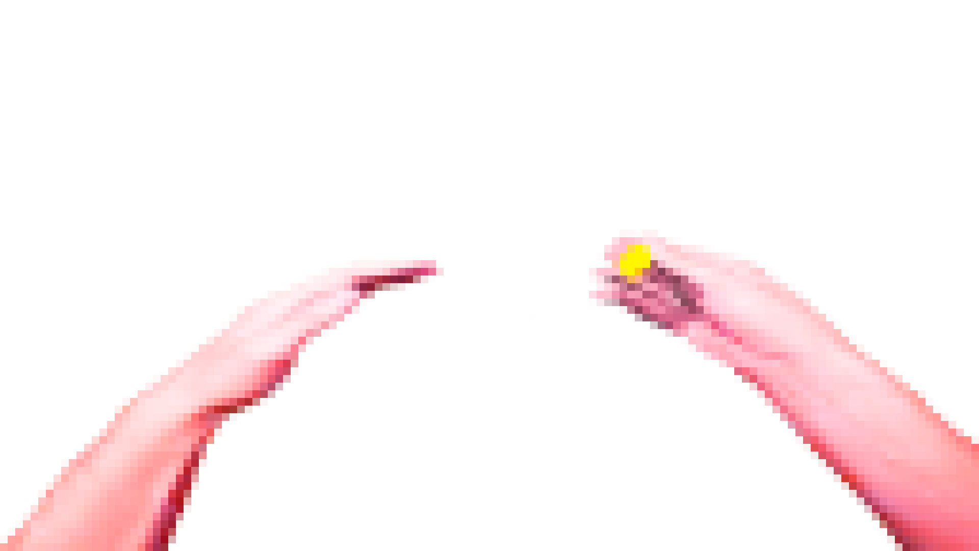 Hand putting on earplugs
